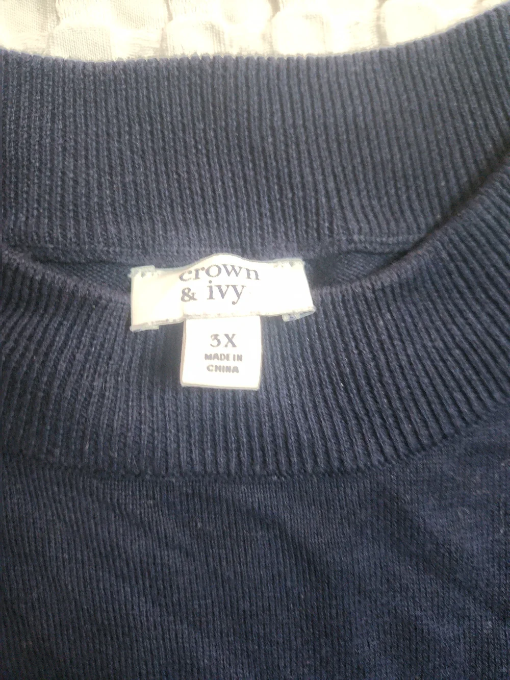 crown & ivy relaxed navy